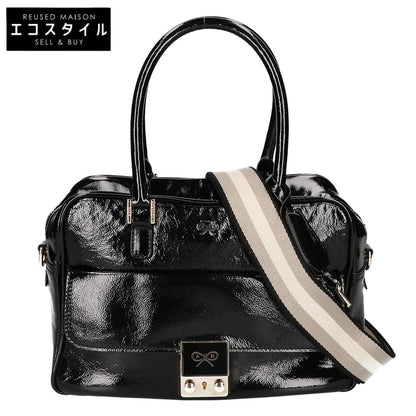 Anya Hindmarch アニヤ ハインドマーチ 【美品】CARKER カーカー パテント 2WAY ハンドバッグ