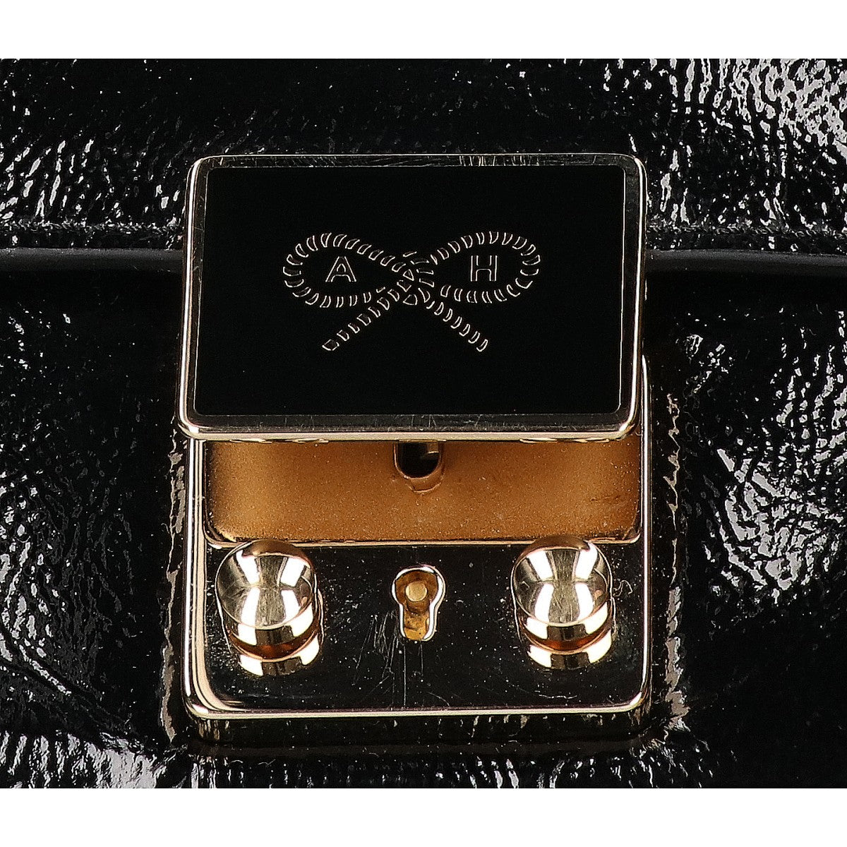 Anya Hindmarch アニヤ ハインドマーチ 【美品】CARKER カーカー パテント 2WAY ハンドバッグ