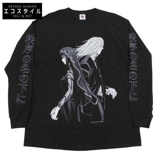 DAN ダン 新品同様 SAKAMOTO DAYS Shishiba＆Osaragi LS Tee コットン トップス メンズ ブラック XL トップス