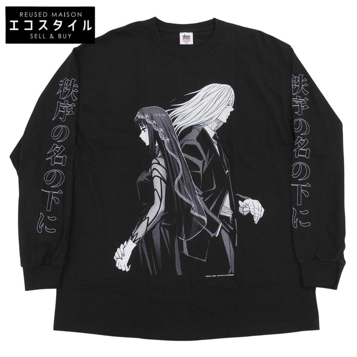 DAN ダン 新品同様 SAKAMOTO DAYS Shishiba＆Osaragi LS Tee コットン トップス メンズ ブラック XL トップス