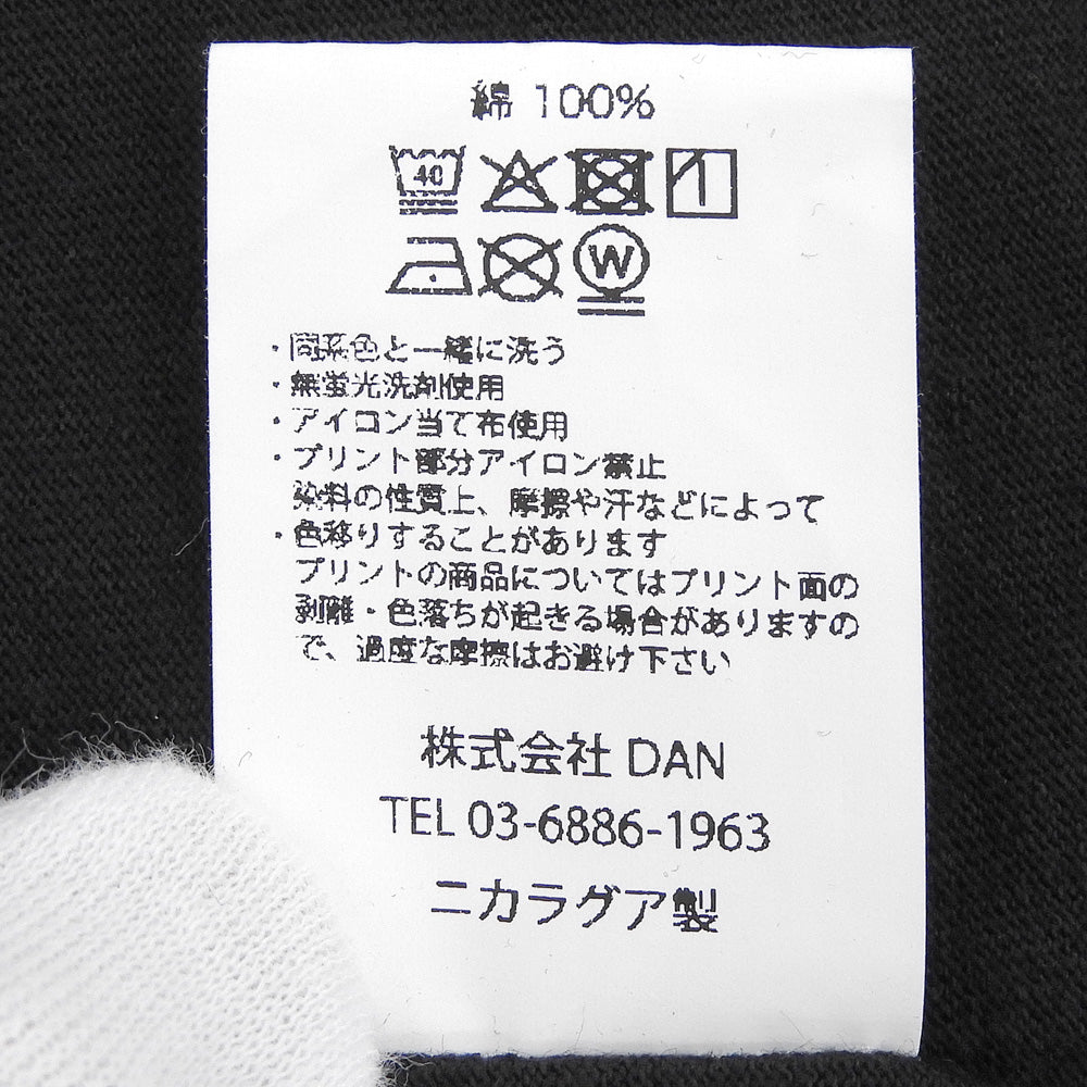 DAN ダン 新品同様 SAKAMOTO DAYS Shishiba＆Osaragi LS Tee コットン トップス メンズ ブラック XL トップス