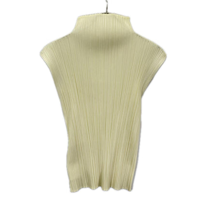 PLEATS PLEASE プリーツプリーズ PP05-JK003 ハイネック ノースリーブ プリーツ カットソー トップス