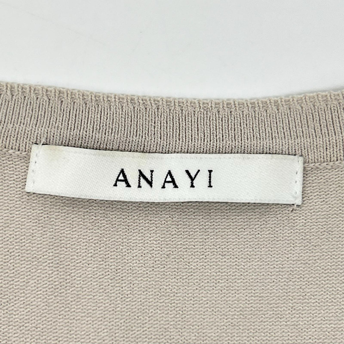ANAYI アナイ 24SS ライトベージュ レーヨン タフタドッキングティアード ワンピース ワンピース