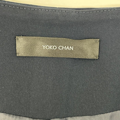 YOKOCHAN ヨーコチャン YCJ-923-087 ネイビー ノーカラー パール ジャケット ジャケット