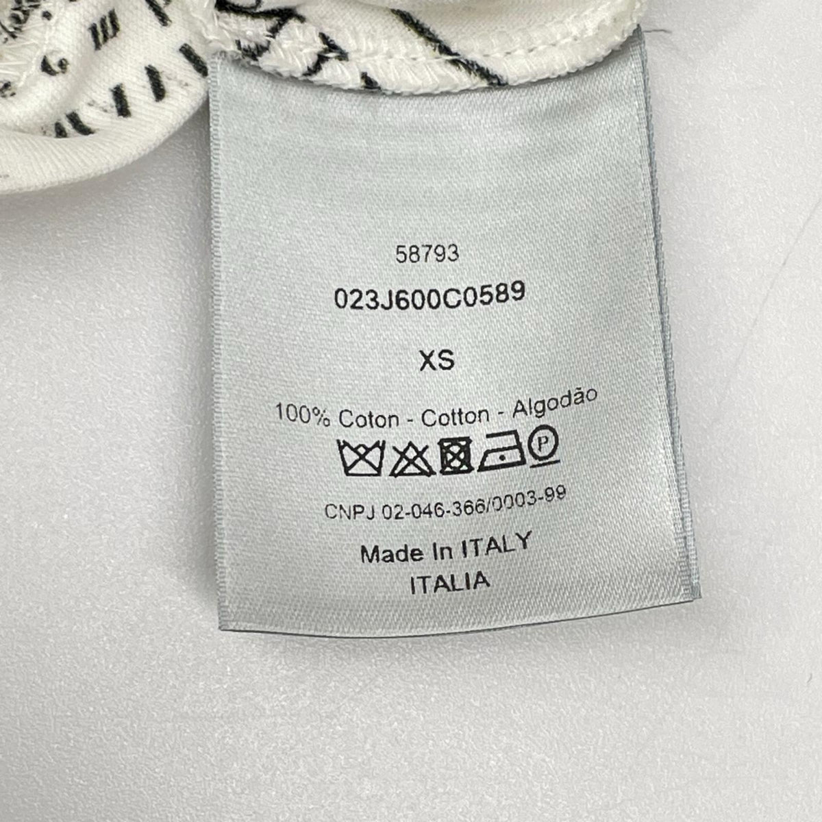 DIOR ディオール ×ダニエル アーシャム 20SS 023J600C0589 ニュースペーパー総柄プリント 半袖Tシャツ トップス