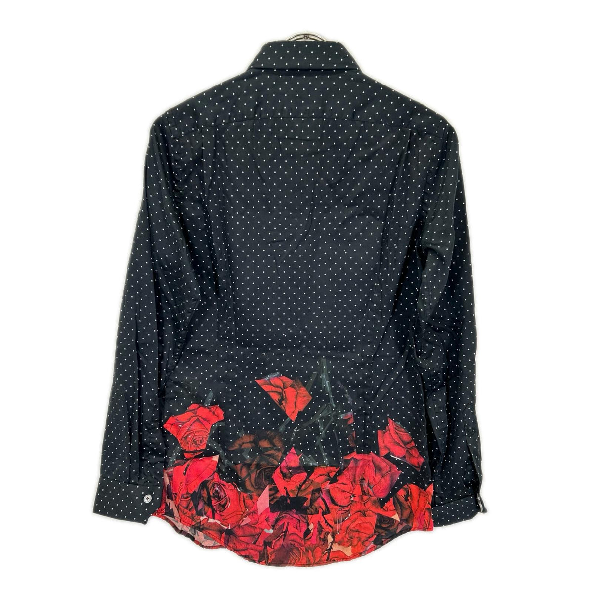PaulSmith ポールスミス PM-CR-85757 ブラック ピンドット ローズデザイン シャツ トップス