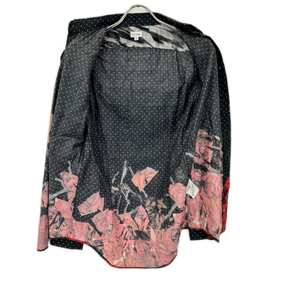 PaulSmith ポールスミス PM-CR-85757 ブラック ピンドット ローズデザイン シャツ トップス