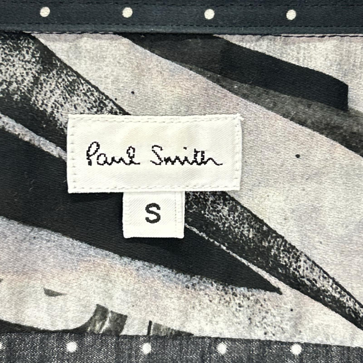 PaulSmith ポールスミス PM-CR-85757 ブラック ピンドット ローズデザイン シャツ トップス