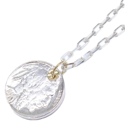 GIGI ジジ 【美品】925 K18 Artemis Native Coin Necklace コイン ネックレス