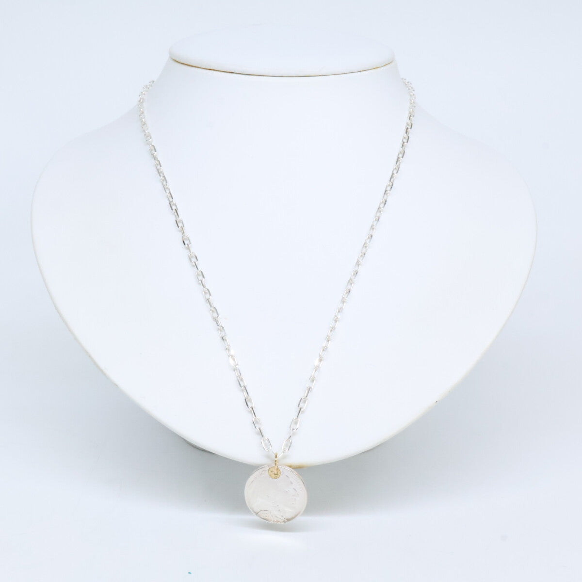 GIGI ジジ 【美品】925 K18 Artemis Native Coin Necklace コイン ネックレス