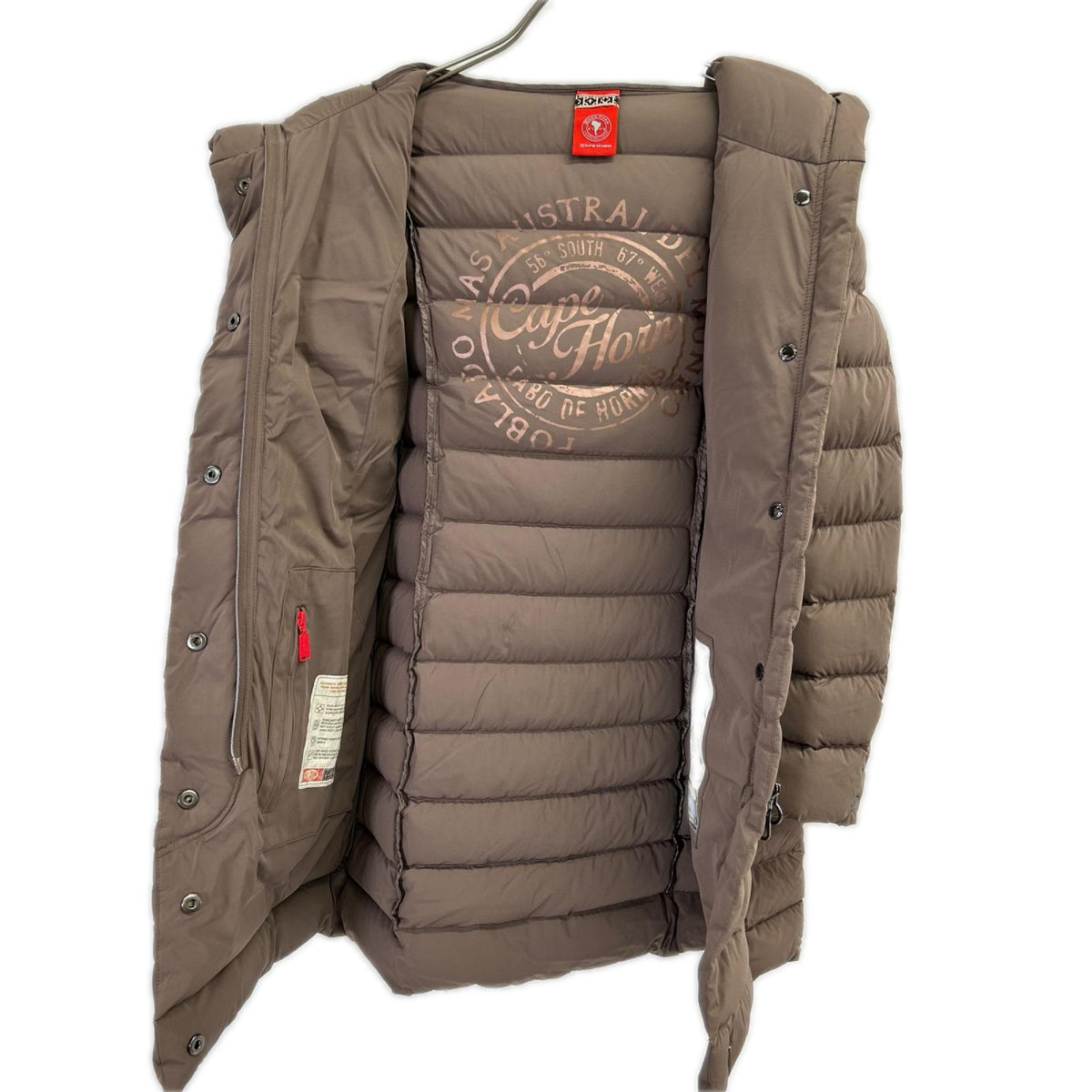 CAPE HORN ケープホーン モカブラウン TIERRA SRL ダウンコート ジャケット