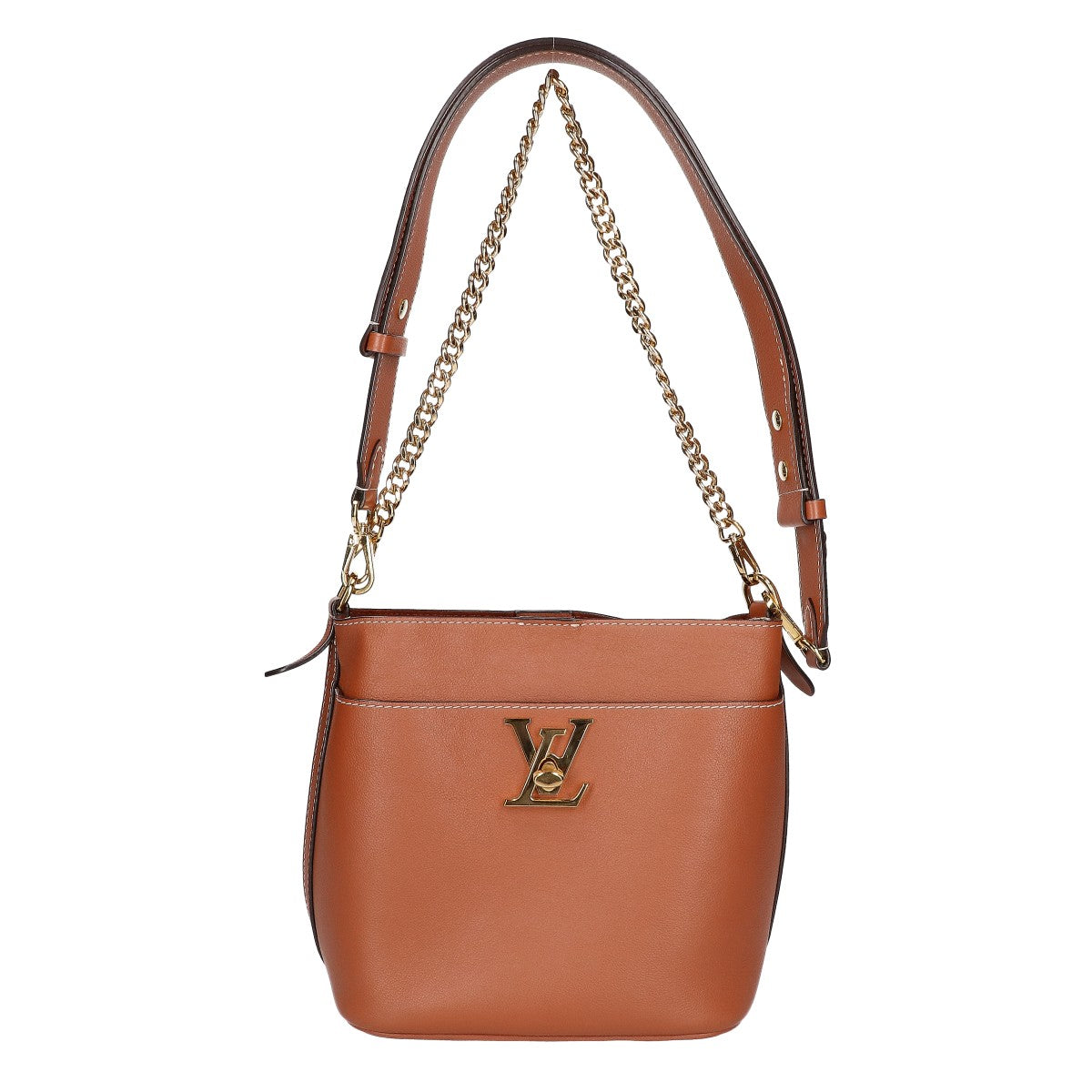 LOUIS VUITTON ルイヴィトン M24165 カーフレザー ロック＆ウォーク 2WAYバケットチェーンバッグ ショルダーバッグ