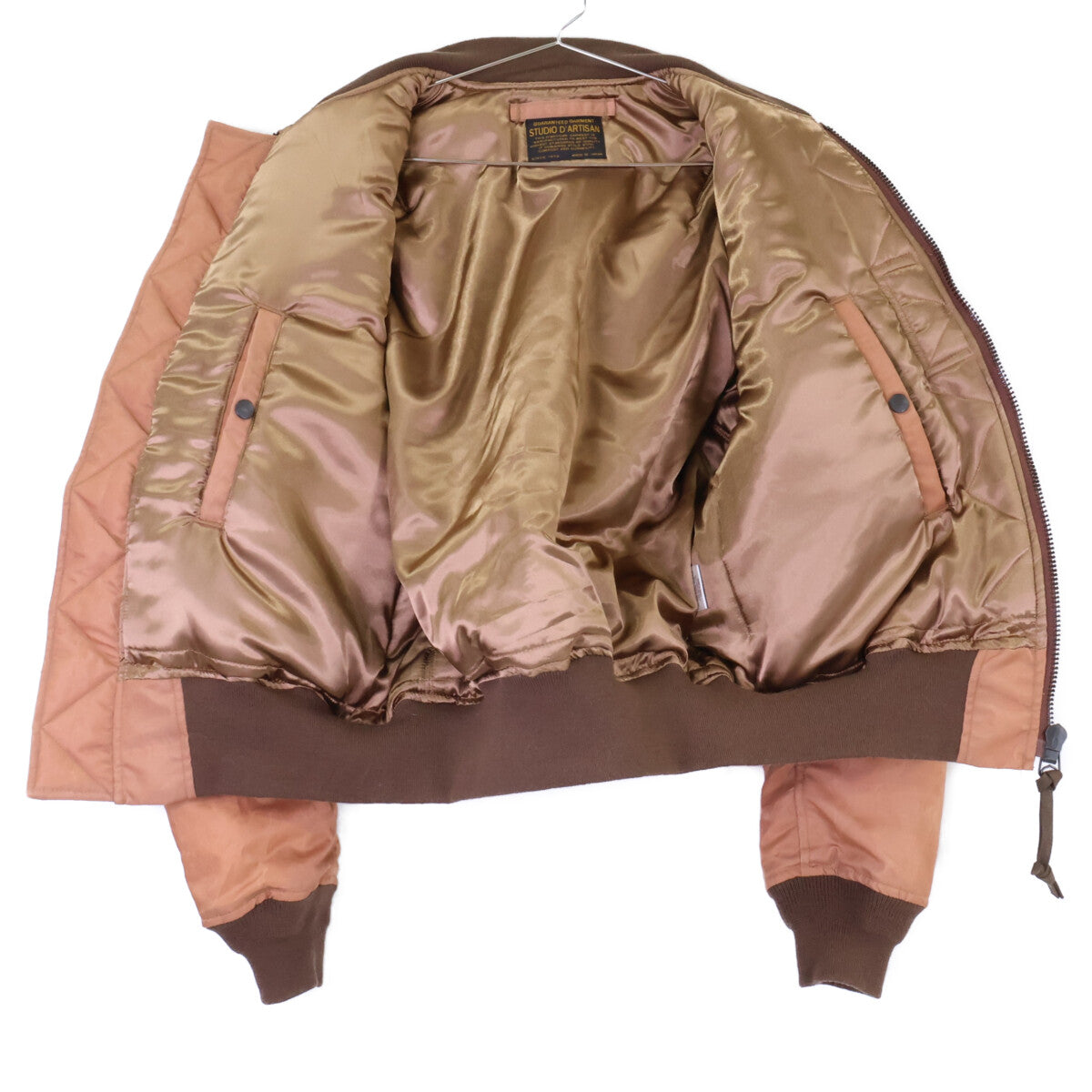 STUDIO D'ARTISAN ステュディオダルチザン 【美品】4599 柿渋染め MA-1 ジャケット ジャケット