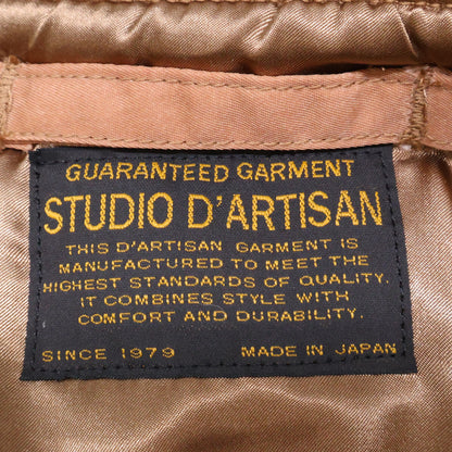 STUDIO D'ARTISAN ステュディオダルチザン 【美品】4599 柿渋染め MA-1 ジャケット ジャケット