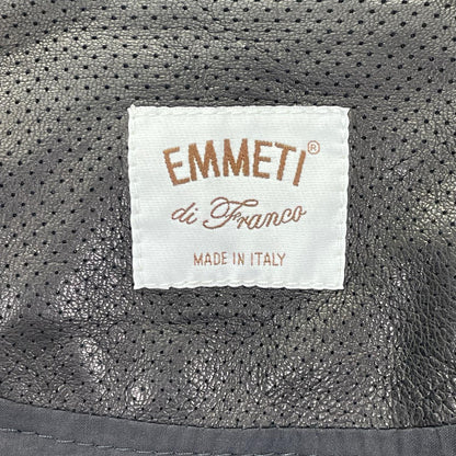 EMMETI エンメティー ブラック ANDREA ラムレザー ライダースジャケット ジャケット