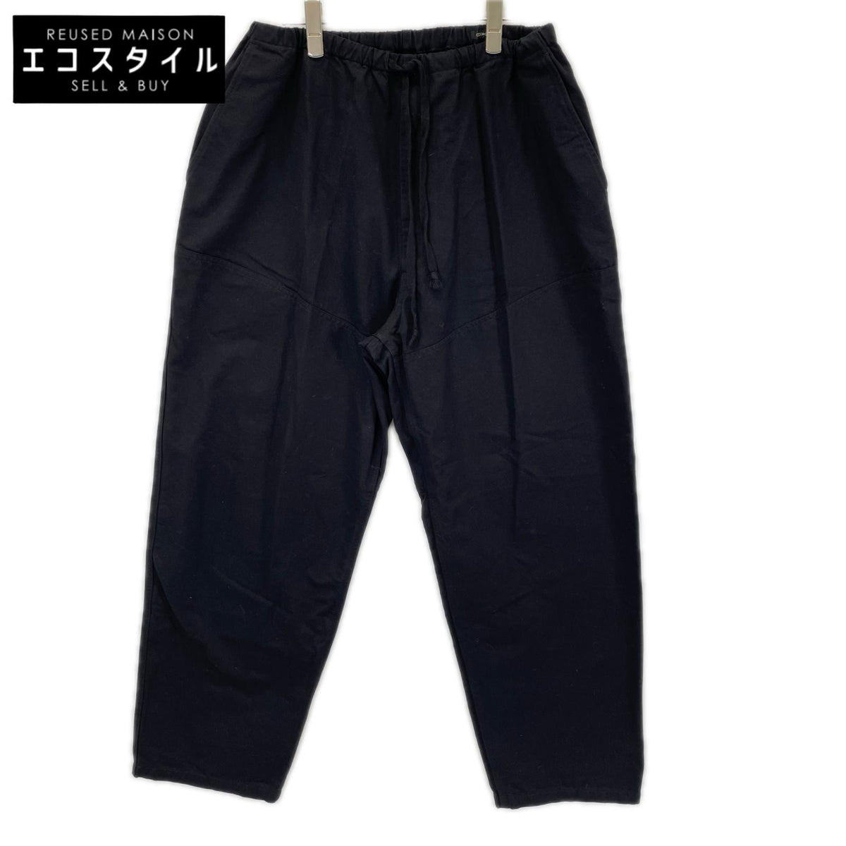 COMOLI コモリ 26SS D01-03018 ブラック ポストワークツイル ハンティングパンツ ボトムス