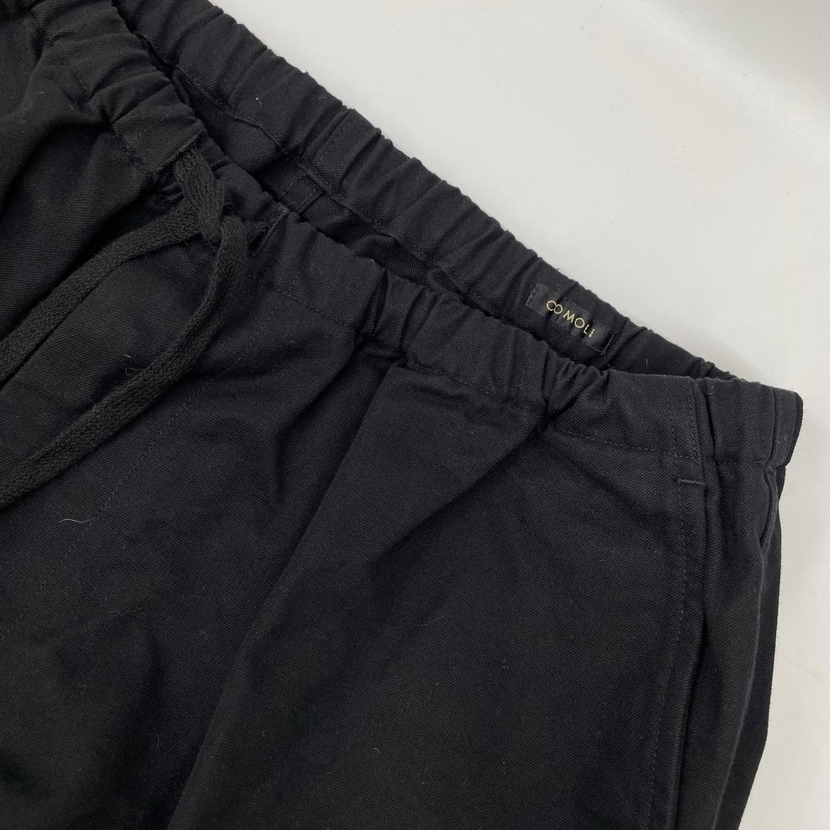 COMOLI コモリ 26SS D01-03018 ブラック ポストワークツイル ハンティングパンツ ボトムス