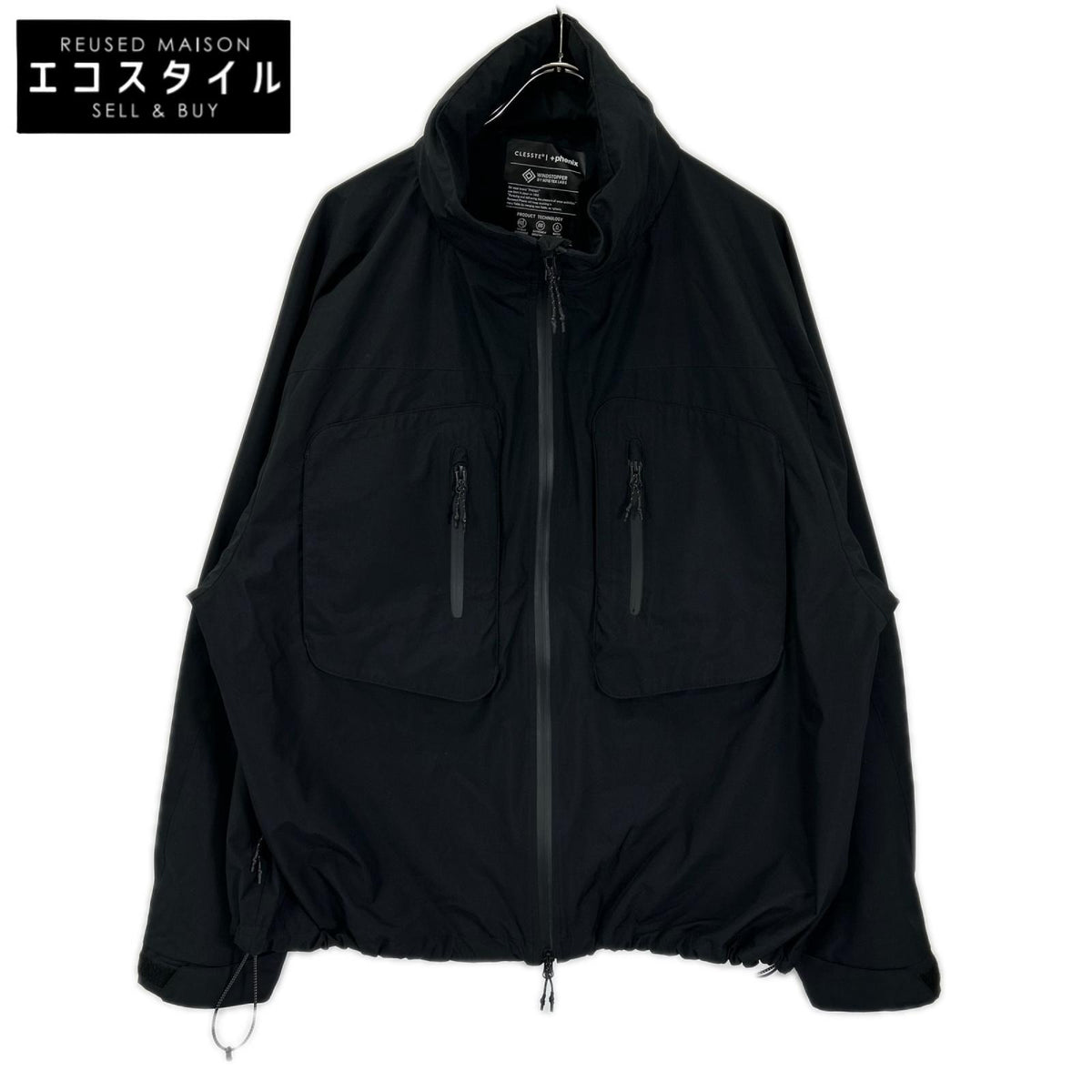 CLESSTE クレスト × Plus Phenix 26SS ブラック WINDSTOPPER by GORE-TEX LABS CITY HYDRO SHED JACKET ジャケット