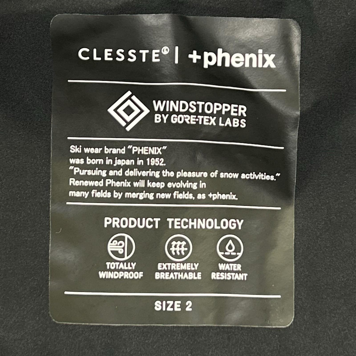 CLESSTE クレスト × Plus Phenix 26SS ブラック WINDSTOPPER by GORE-TEX LABS CITY HYDRO SHED JACKET ジャケット