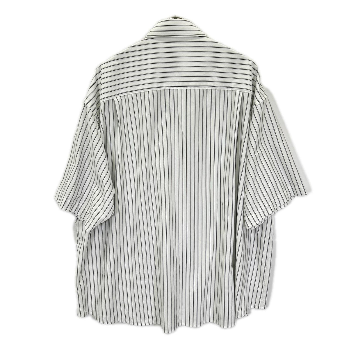 CLESSTE クレスト 26SS ホワイト THICK/THIN STRIPE 46G KNIT EVERYDAY S/S SHIRT トップス
