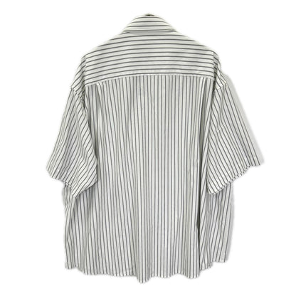 CLESSTE クレスト 26SS ホワイト THICK/THIN STRIPE 46G KNIT EVERYDAY S/S SHIRT トップス