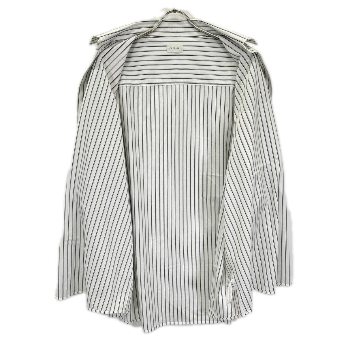CLESSTE クレスト 26SS ホワイト THICK/THIN STRIPE 46G KNIT EVERYDAY S/S SHIRT トップス
