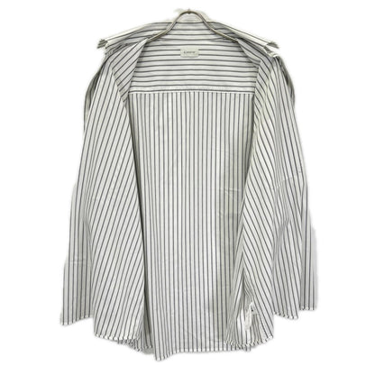 CLESSTE クレスト 26SS ホワイト THICK/THIN STRIPE 46G KNIT EVERYDAY S/S SHIRT トップス