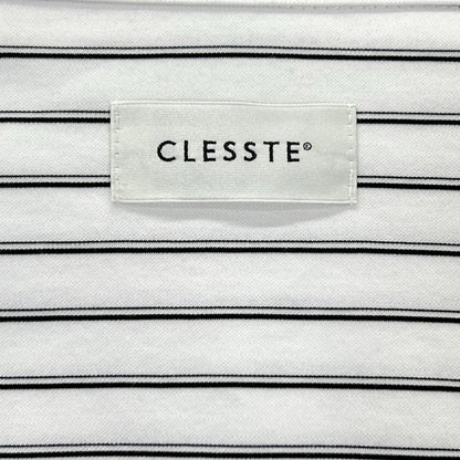 CLESSTE クレスト 26SS ホワイト THICK/THIN STRIPE 46G KNIT EVERYDAY S/S SHIRT トップス