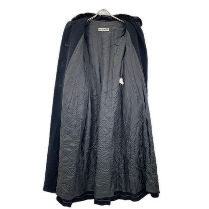 JILSANDER ジルサンダー OS342 ブラック ウールアンゴラ ステンカラーコート コート