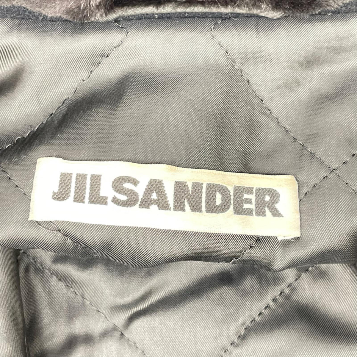 JILSANDER ジルサンダー OS342 ブラック ウールアンゴラ ステンカラーコート コート