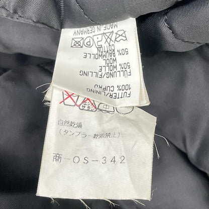 JILSANDER ジルサンダー OS342 ブラック ウールアンゴラ ステンカラーコート コート