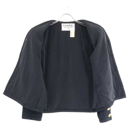 CHANEL シャネル ココマークボタン ノーカラージャケット ジャケット