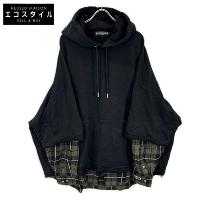 mastermind マスターマインド MW24S13-SW008 ブラック LAYERED HOODIE トップス