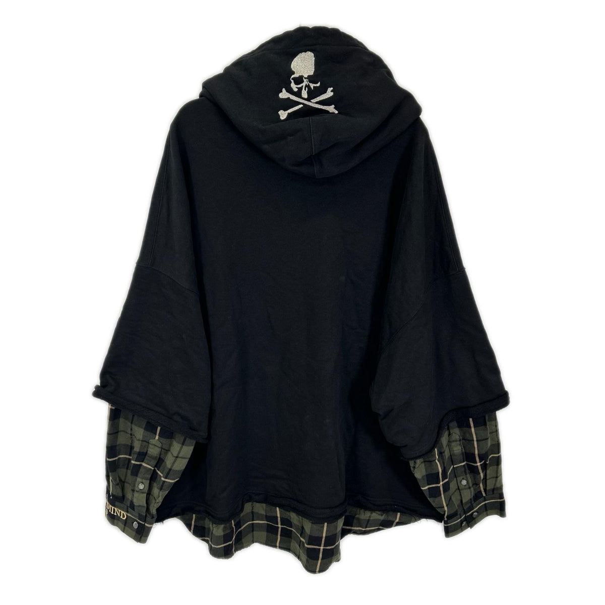 mastermind マスターマインド MW24S13-SW008 ブラック LAYERED HOODIE トップス