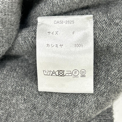 CASIMICO カシミコ CASI-2625 Nグレー カシミヤ クルーネック ニット セーター トップス