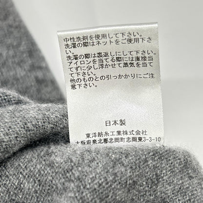 CASIMICO カシミコ CASI-2625 Nグレー カシミヤ クルーネック ニット セーター トップス