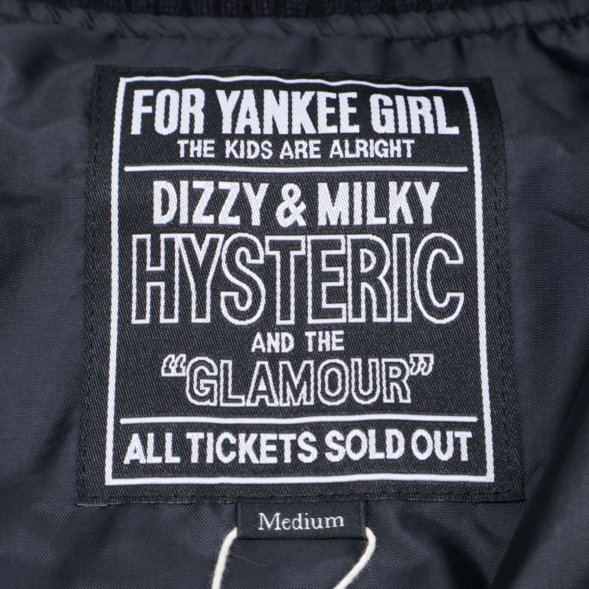 HYSTERIC GLAMOUR ヒステリックグラマー ｘ野口強【新品】02233AB18 DYNAMITE ANGEL刺繍 アームレザー切替 スタジャン ジャケット