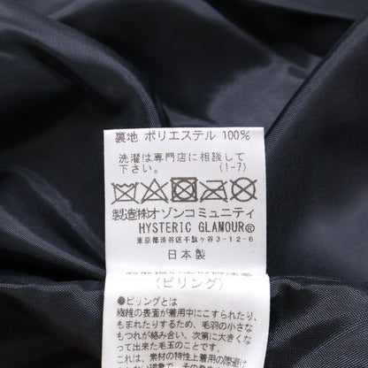 HYSTERIC GLAMOUR ヒステリックグラマー ｘ野口強【新品】02233AB18 DYNAMITE ANGEL刺繍 アームレザー切替 スタジャン ジャケット