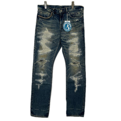 HYSTERIC GLAMOUR ヒステリックグラマー 02202AP09 スキャブリメイク スリムストレートデニムパンツ ボトムス