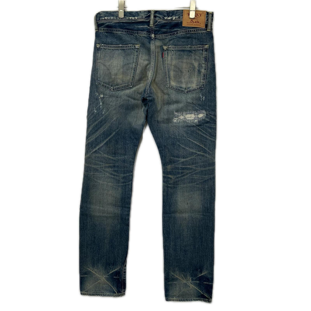 HYSTERIC GLAMOUR ヒステリックグラマー 02202AP09 スキャブリメイク スリムストレートデニムパンツ ボトムス