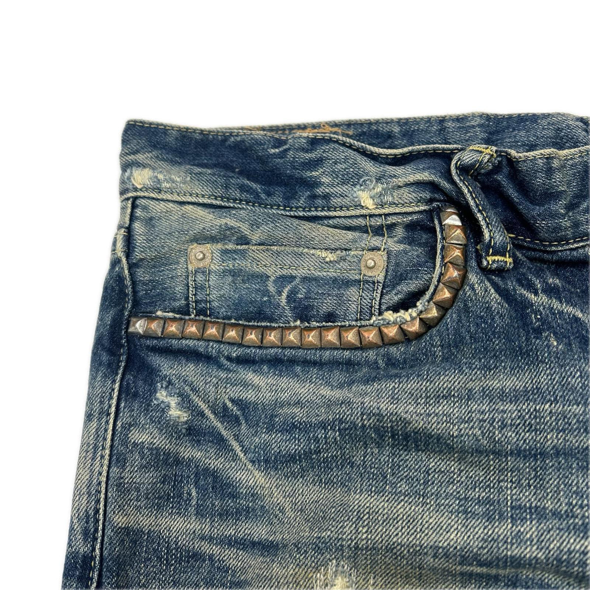 HYSTERIC GLAMOUR ヒステリックグラマー 02202AP09 スキャブリメイク スリムストレートデニムパンツ ボトムス