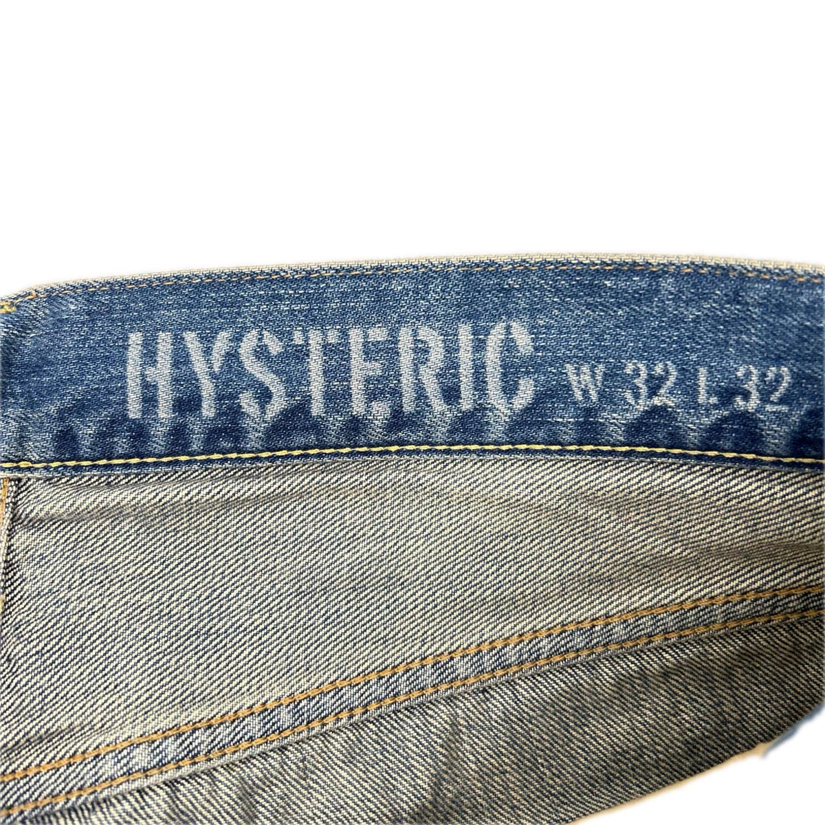 HYSTERIC GLAMOUR ヒステリックグラマー 02213AP20 ブルー VIXEN GIRL刺繍 スリムストレートデニムパンツ ボトムス