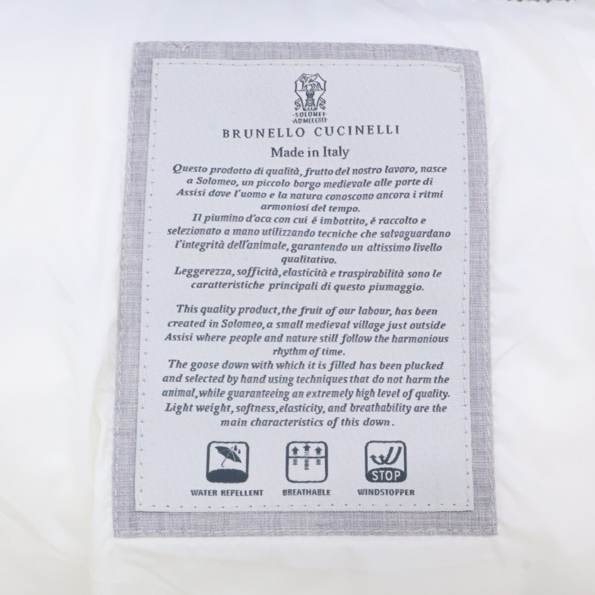 BRUNELLO CUCINELLI ブルネロクチネリ 【新品同様/25年製】MM4911823 タフタ フード付ダウンジャケット ジャケット