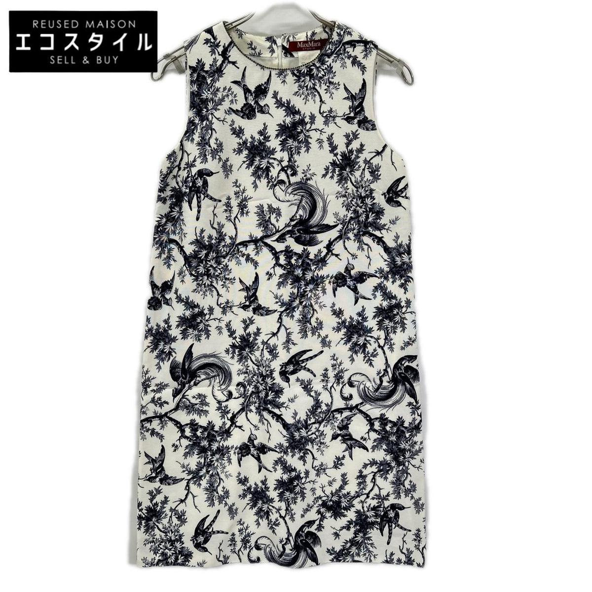 MAXMARA STUDIO マックスマーラスタジオ 622611146 トワルドジェイ 総柄 ノースリーブワンピース ワンピース