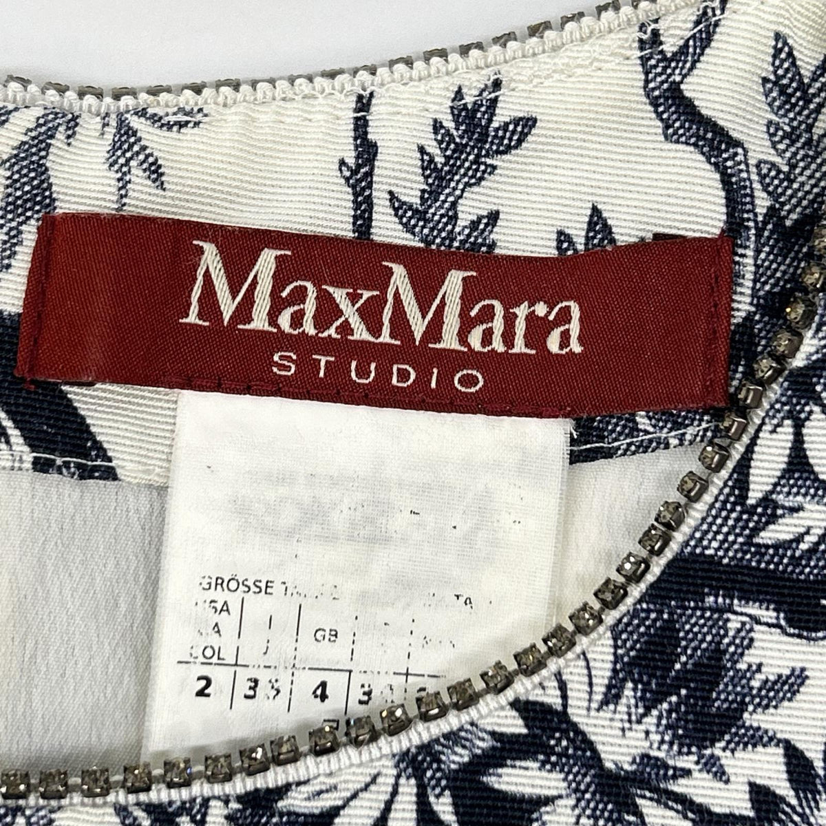 MAXMARA STUDIO マックスマーラスタジオ 622611146 トワルドジェイ 総柄 ノースリーブワンピース ワンピース