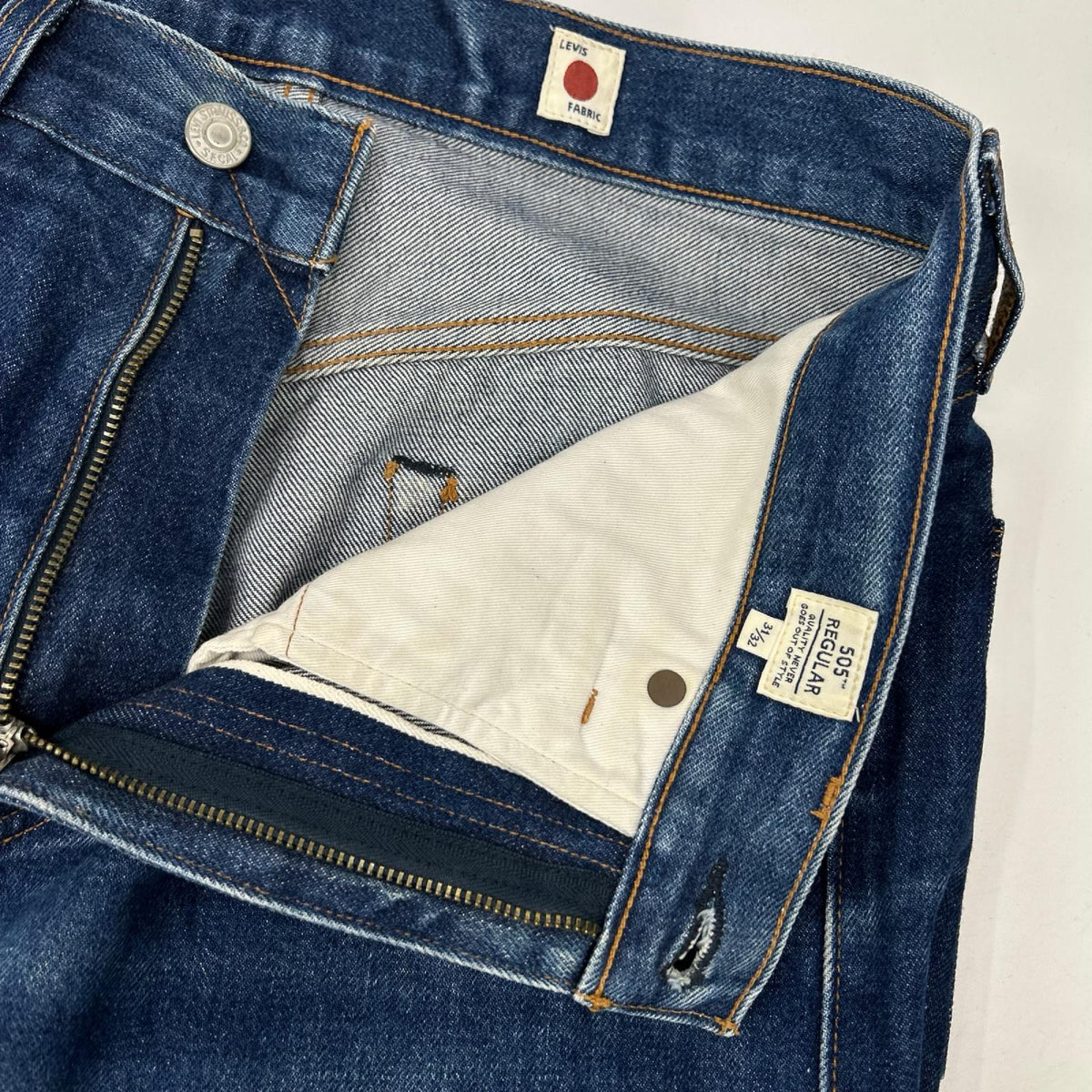 LEVI'S リーバイス A5878-0000 ブルー Made in Japan 505 セルビッチデニムパンツ ボトムス