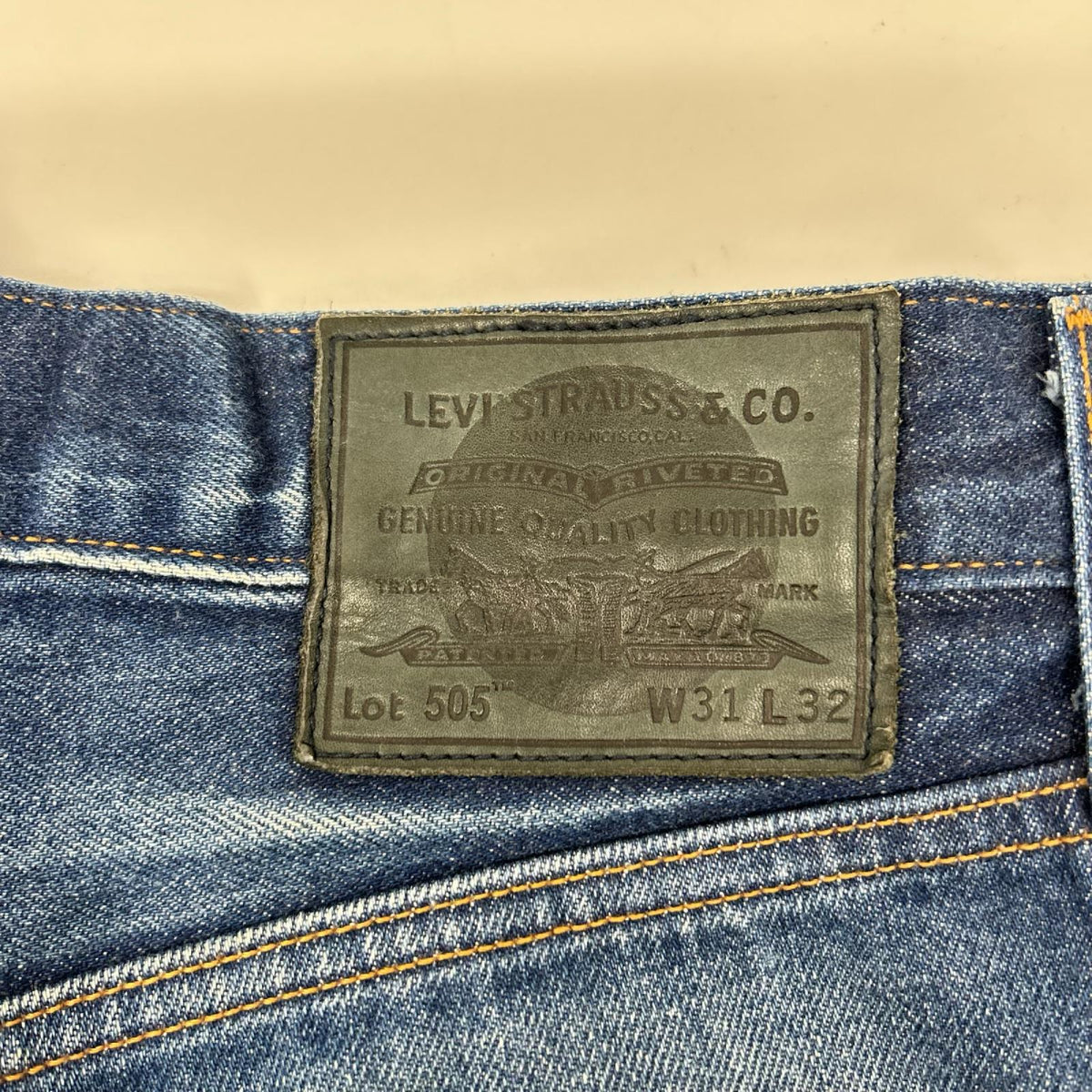 LEVI'S リーバイス A5878-0000 ブルー Made in Japan 505 セルビッチデニムパンツ ボトムス