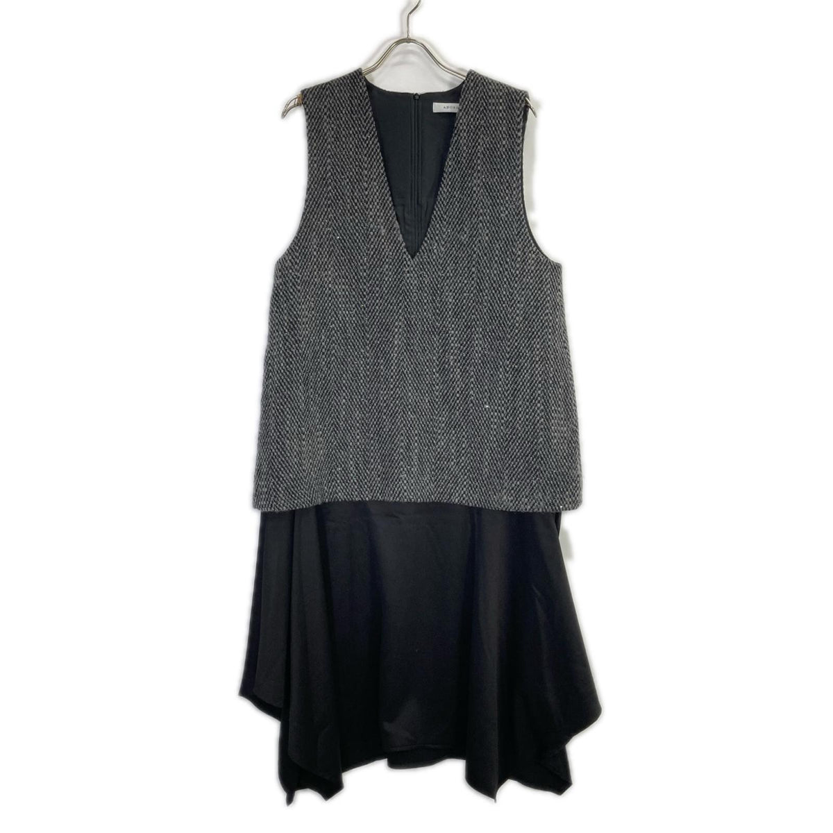 ADORE アドーア 531-4240104 24AW ブラック スパングルツイードワンピース ワンピース