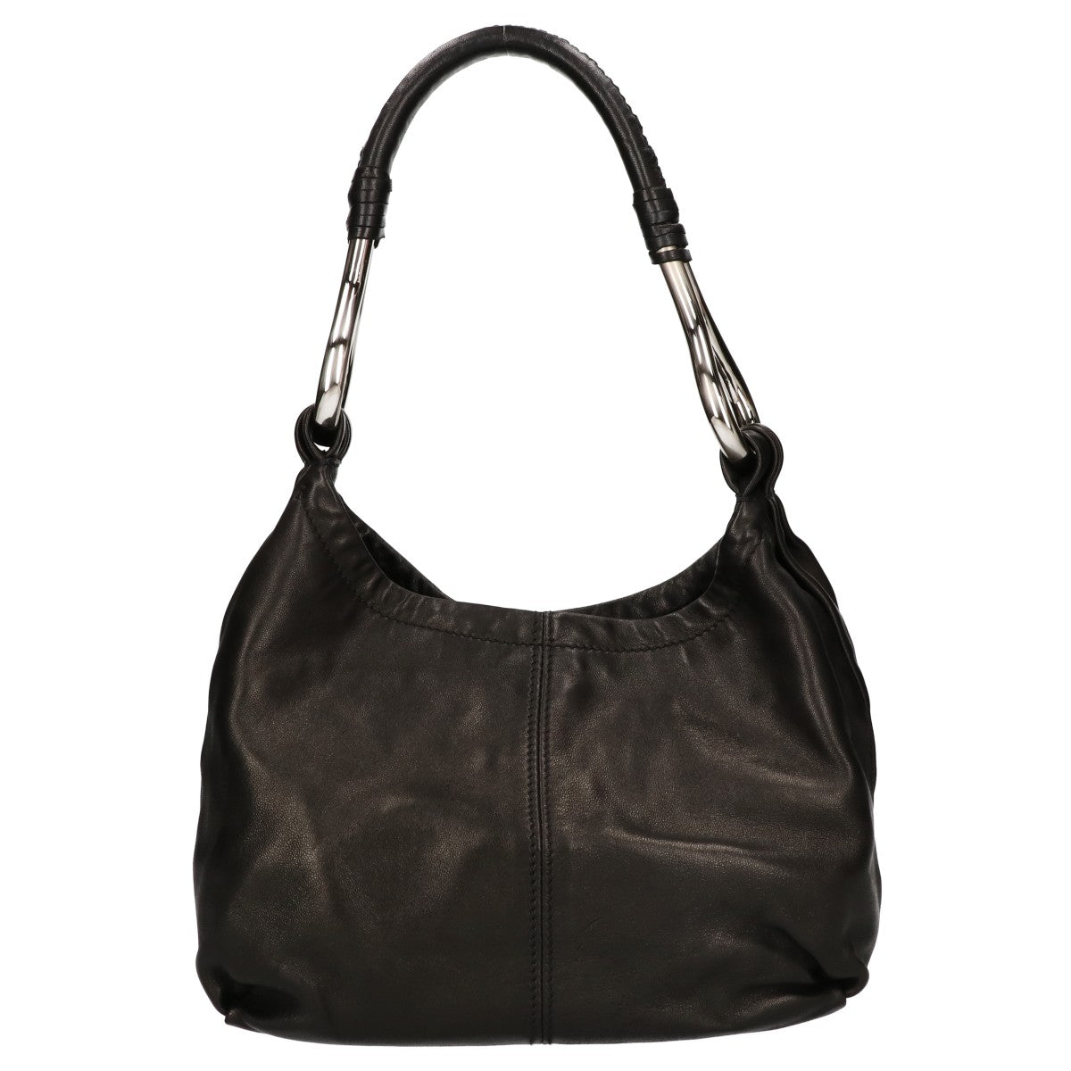 PRADA プラダ 美品 BR1743 ナッパレザー NAPPA PIEGHE ラムレザー ハンドバッグ ショルダーバッグ