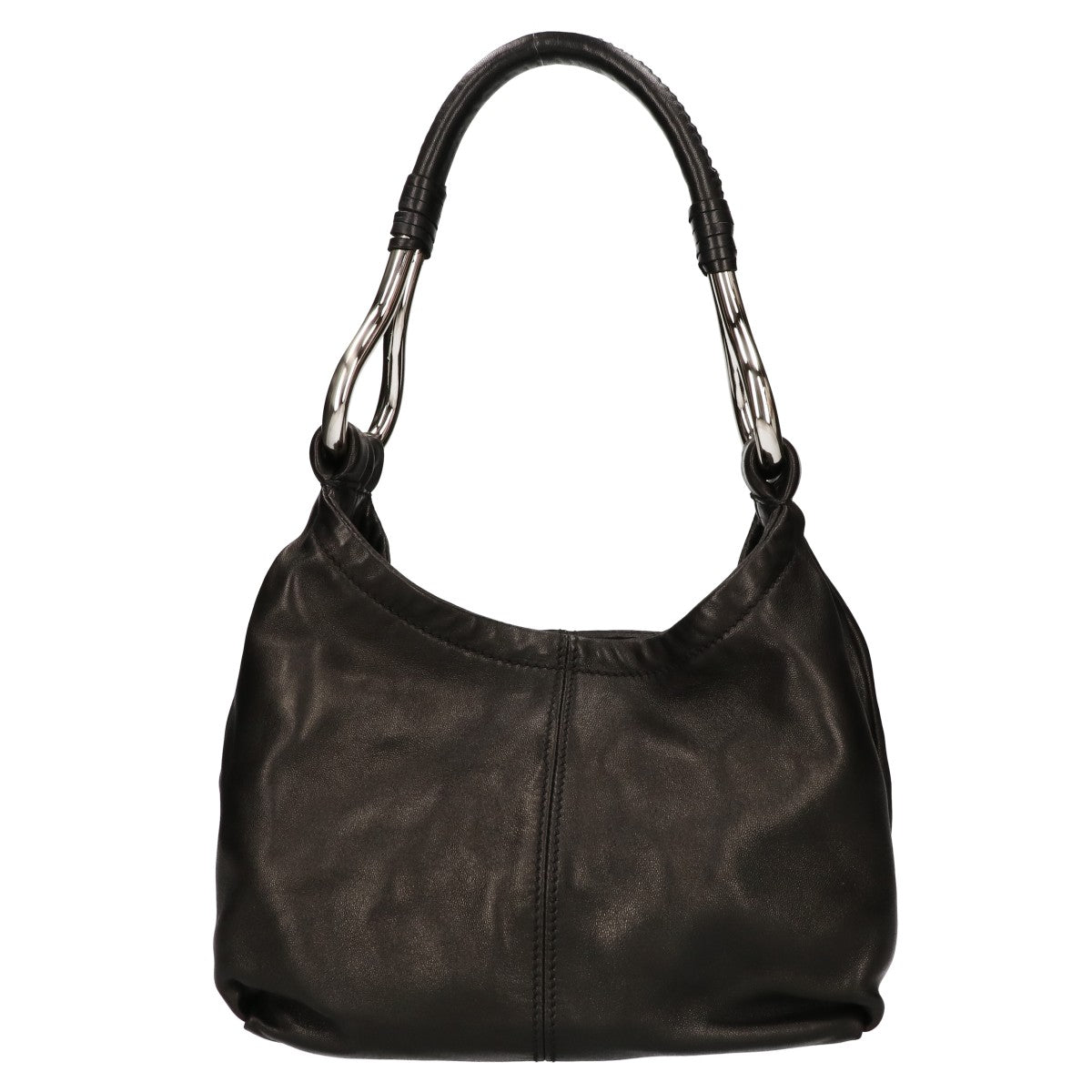PRADA プラダ 美品 BR1743 ナッパレザー NAPPA PIEGHE ラムレザー ハンドバッグ ショルダーバッグ